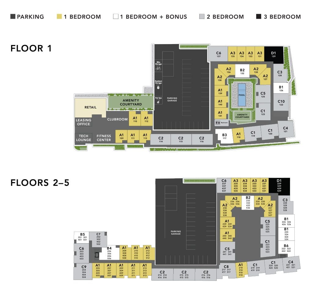 Alta Union House Site Plan for luxury Framingham apartments